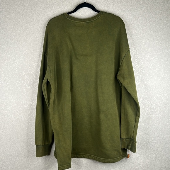 Disney Our Universe Mickey's Hiking Club Green Sweatshirt with Pockets Size 2X - Picture 5 of 7